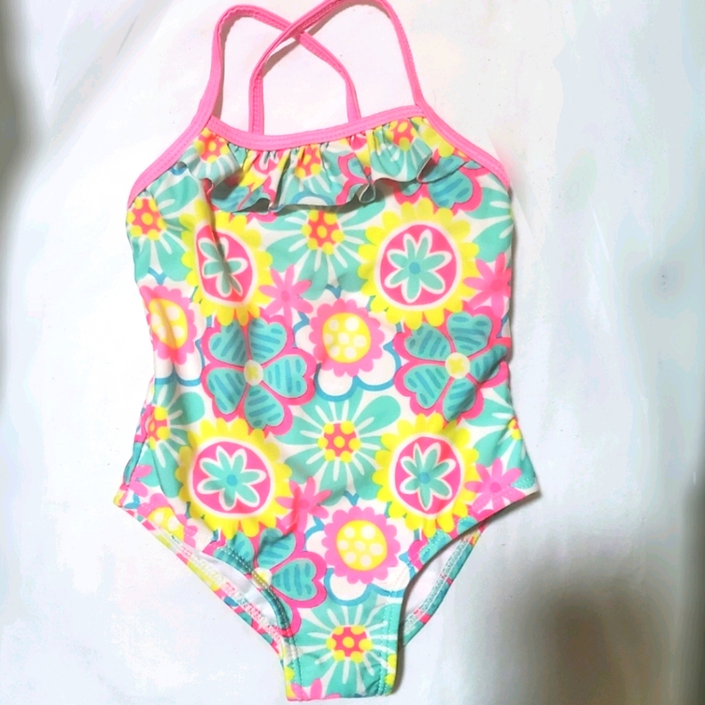 One-Piece Flower Swimsuit